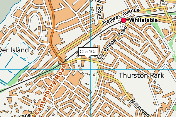 CT5 1QJ map - OS VectorMap District (Ordnance Survey) CT5 1QJ map - OS VectorMap District (Ordnance Survey)