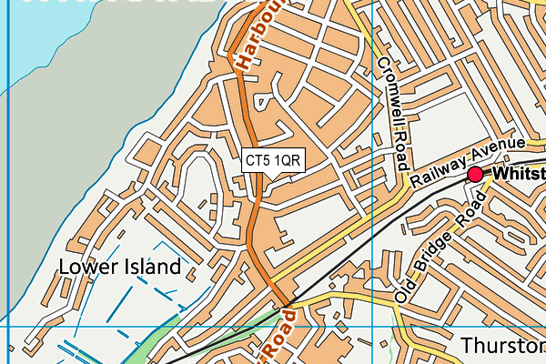 CT5 1QR map - OS VectorMap District (Ordnance Survey) CT5 1QR map - OS VectorMap District (Ordnance Survey)