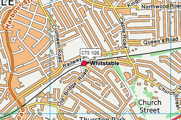 CT5 1QS map - OS VectorMap District (Ordnance Survey) CT5 1QS map - OS VectorMap District (Ordnance Survey)