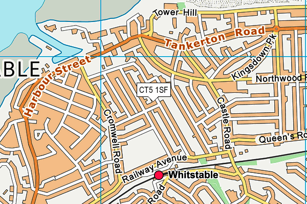 CT5 1SF map - OS VectorMap District (Ordnance Survey) CT5 1SF map - OS VectorMap District (Ordnance Survey)
