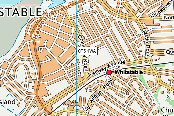 CT5 1WA map - OS VectorMap District (Ordnance Survey) CT5 1WA map - OS VectorMap District (Ordnance Survey)