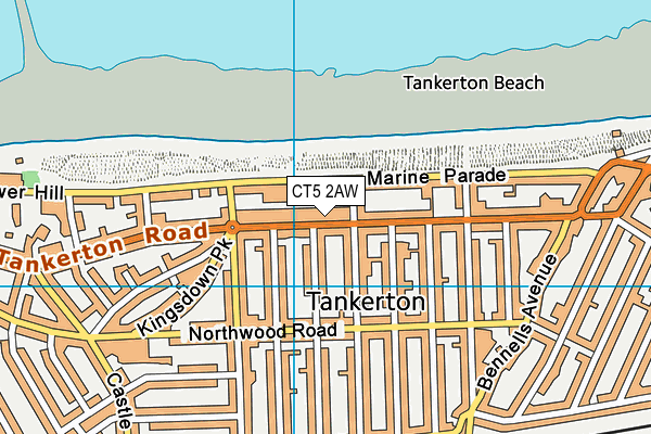 CT5 2AW map - OS VectorMap District (Ordnance Survey) CT5 2AW map - OS VectorMap District (Ordnance Survey)