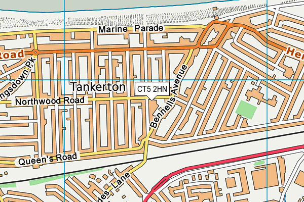 CT5 2HN map - OS VectorMap District (Ordnance Survey)