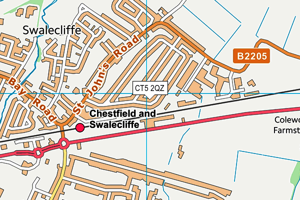 CT5 2QZ map - OS VectorMap District (Ordnance Survey) CT5 2QZ map - OS VectorMap District (Ordnance Survey)