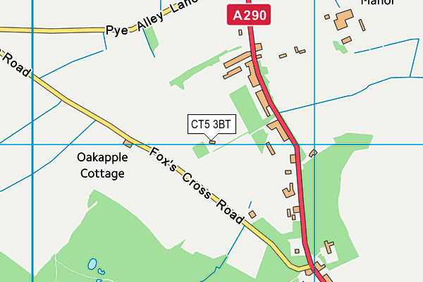 CT5 3BT map - OS VectorMap District (Ordnance Survey) CT5 3BT map - OS VectorMap District (Ordnance Survey)