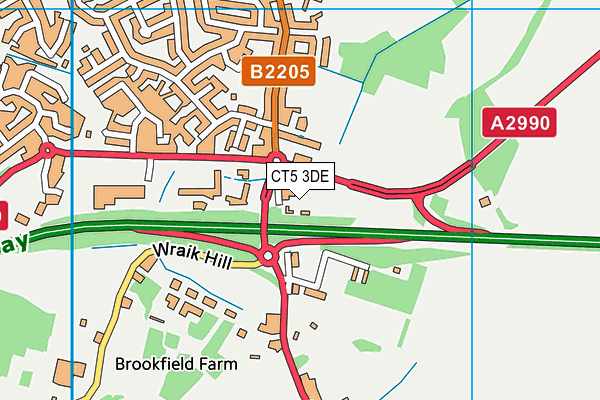 CT5 3DE map - OS VectorMap District (Ordnance Survey) CT5 3DE map - OS VectorMap District (Ordnance Survey)
