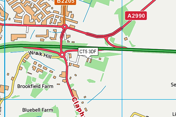CT5 3DF map - OS VectorMap District (Ordnance Survey) CT5 3DF map - OS VectorMap District (Ordnance Survey)