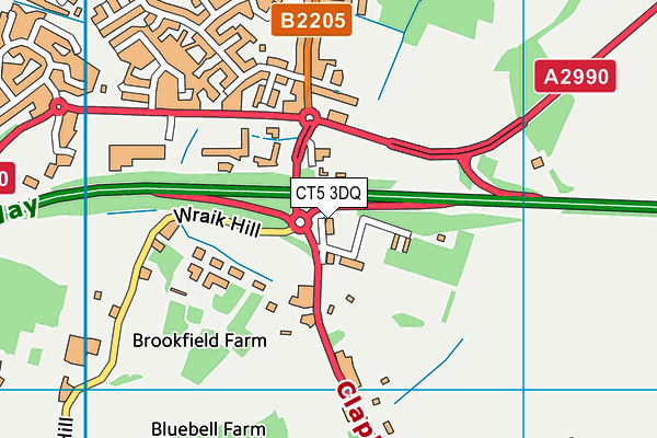 CT5 3DQ map - OS VectorMap District (Ordnance Survey) CT5 3DQ map - OS VectorMap District (Ordnance Survey)
