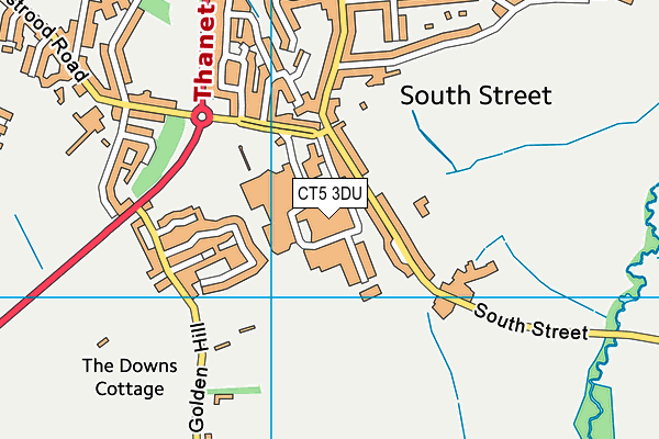 CT5 3DU map - OS VectorMap District (Ordnance Survey) CT5 3DU map - OS VectorMap District (Ordnance Survey)
