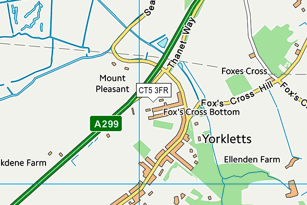 CT5 3FR map - OS VectorMap District (Ordnance Survey) CT5 3FR map - OS VectorMap District (Ordnance Survey)