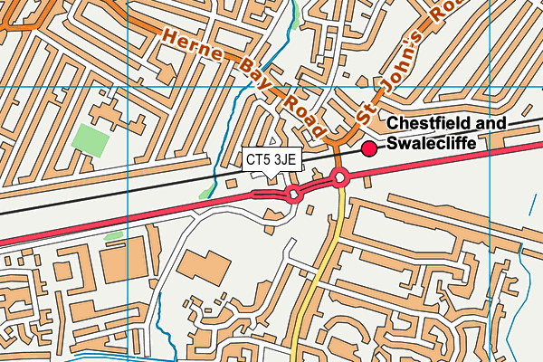 CT5 3JE map - OS VectorMap District (Ordnance Survey) CT5 3JE map - OS VectorMap District (Ordnance Survey)