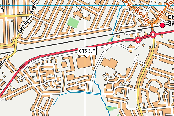 CT5 3JF map - OS VectorMap District (Ordnance Survey) CT5 3JF map - OS VectorMap District (Ordnance Survey)