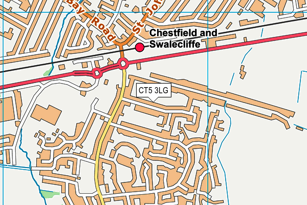 CT5 3LG map - OS VectorMap District (Ordnance Survey) CT5 3LG map - OS VectorMap District (Ordnance Survey)