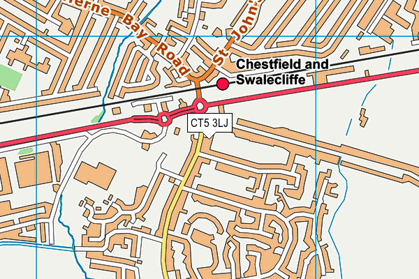 CT5 3LJ map - OS VectorMap District (Ordnance Survey) CT5 3LJ map - OS VectorMap District (Ordnance Survey)