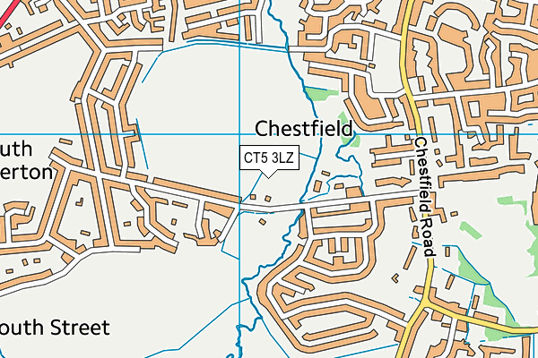 CT5 3LZ map - OS VectorMap District (Ordnance Survey) CT5 3LZ map - OS VectorMap District (Ordnance Survey)