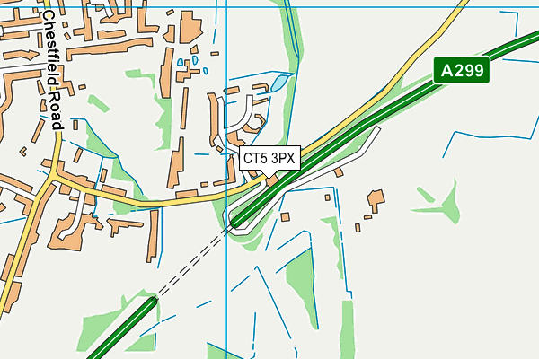CT5 3PX map - OS VectorMap District (Ordnance Survey) CT5 3PX map - OS VectorMap District (Ordnance Survey)