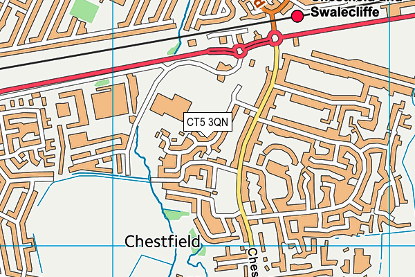 CT5 3QN map - OS VectorMap District (Ordnance Survey) CT5 3QN map - OS VectorMap District (Ordnance Survey)