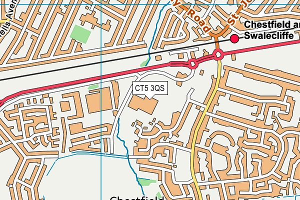 CT5 3QS map - OS VectorMap District (Ordnance Survey) CT5 3QS map - OS VectorMap District (Ordnance Survey)