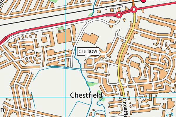 CT5 3QW map - OS VectorMap District (Ordnance Survey) CT5 3QW map - OS VectorMap District (Ordnance Survey)