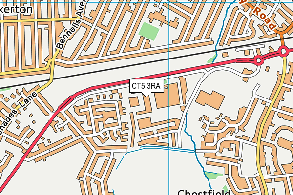 CT5 3RA map - OS VectorMap District (Ordnance Survey) CT5 3RA map - OS VectorMap District (Ordnance Survey)