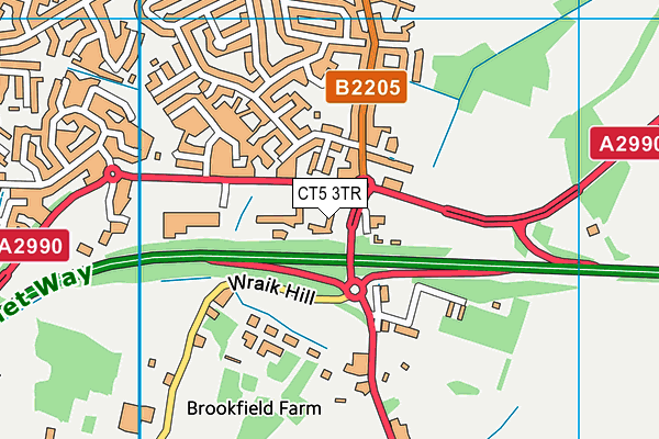 CT5 3TR map - OS VectorMap District (Ordnance Survey) CT5 3TR map - OS VectorMap District (Ordnance Survey)