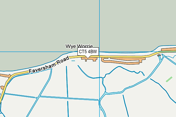 CT5 4BW map - OS VectorMap District (Ordnance Survey) CT5 4BW map - OS VectorMap District (Ordnance Survey)