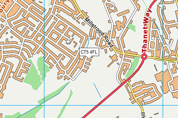 CT5 4FL map - OS VectorMap District (Ordnance Survey) CT5 4FL map - OS VectorMap District (Ordnance Survey)