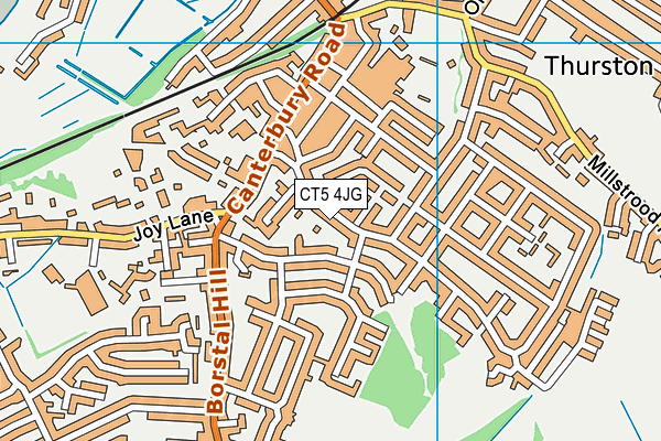 CT5 4JG map - OS VectorMap District (Ordnance Survey) CT5 4JG map - OS VectorMap District (Ordnance Survey)
