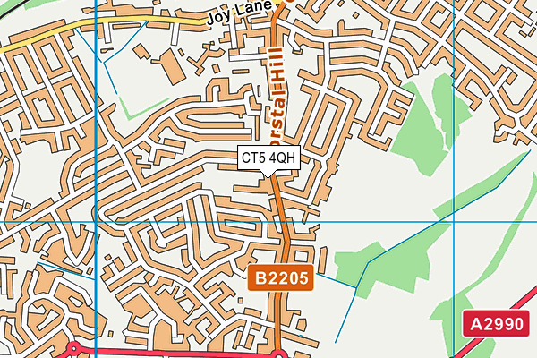 CT5 4QH map - OS VectorMap District (Ordnance Survey) CT5 4QH map - OS VectorMap District (Ordnance Survey)