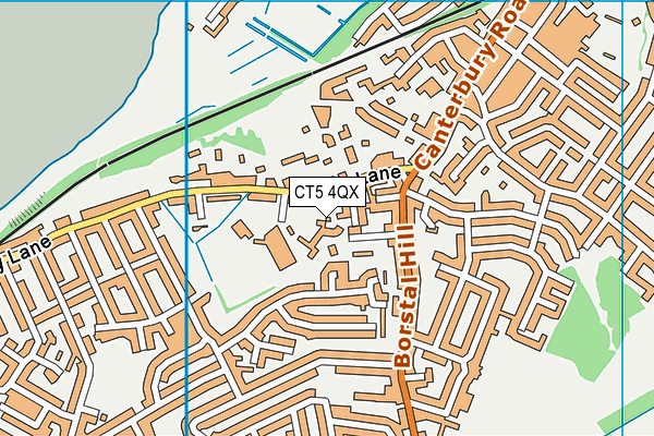 CT5 4QX map - OS VectorMap District (Ordnance Survey) CT5 4QX map - OS VectorMap District (Ordnance Survey)