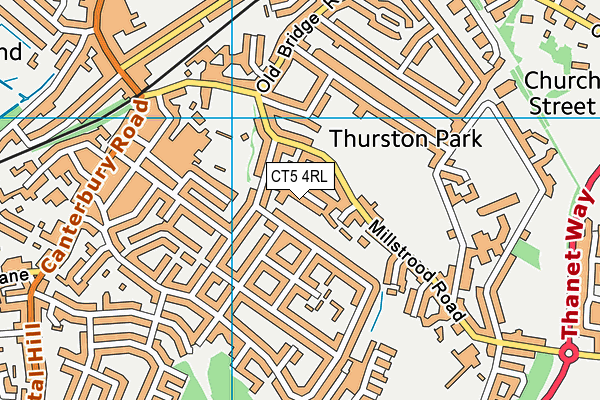CT5 4RL map - OS VectorMap District (Ordnance Survey) CT5 4RL map - OS VectorMap District (Ordnance Survey)