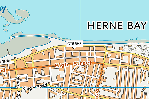 CT6 5HZ map - OS VectorMap District (Ordnance Survey)