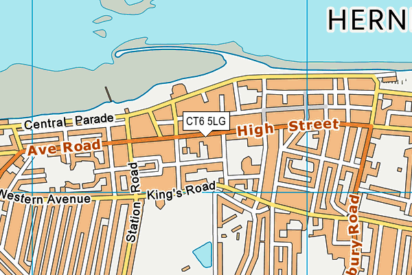 CT6 5LG map - OS VectorMap District (Ordnance Survey) CT6 5LG map - OS VectorMap District (Ordnance Survey)