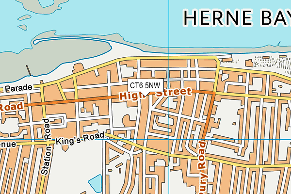 CT6 5NW map - OS VectorMap District (Ordnance Survey) CT6 5NW map - OS VectorMap District (Ordnance Survey)