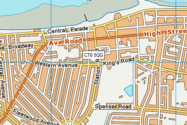 CT6 5QG map - OS VectorMap District (Ordnance Survey) CT6 5QG map - OS VectorMap District (Ordnance Survey)