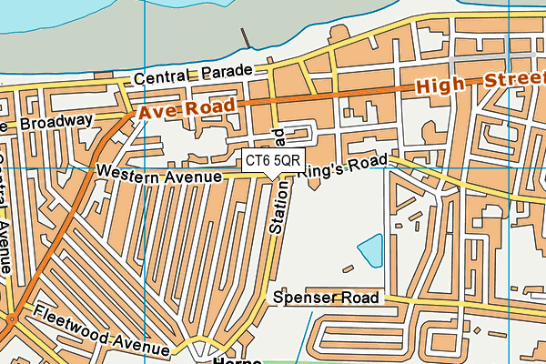 CT6 5QR map - OS VectorMap District (Ordnance Survey) CT6 5QR map - OS VectorMap District (Ordnance Survey)