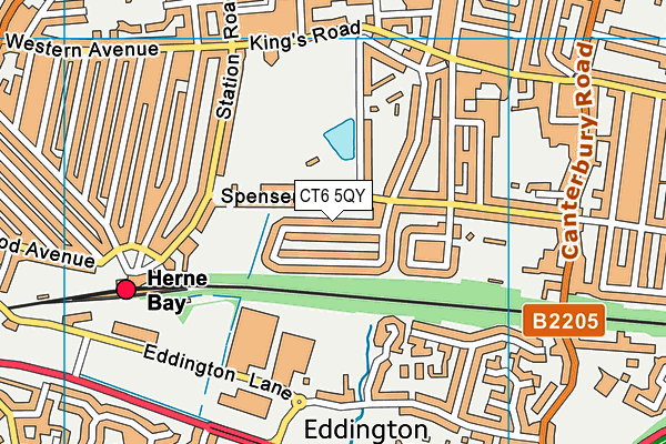 CT6 5QY map - OS VectorMap District (Ordnance Survey) CT6 5QY map - OS VectorMap District (Ordnance Survey)
