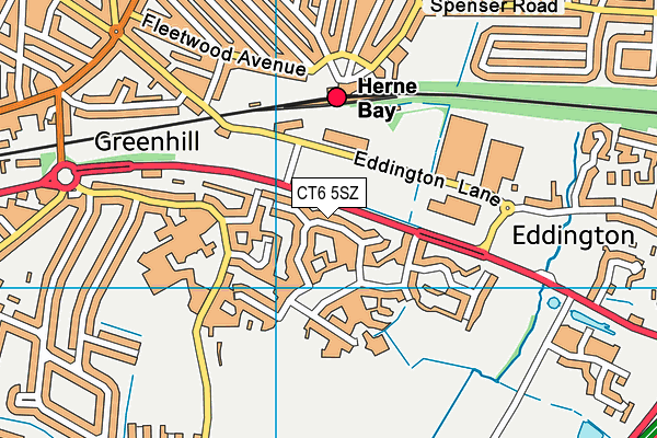 CT6 5SZ map - OS VectorMap District (Ordnance Survey) CT6 5SZ map - OS VectorMap District (Ordnance Survey)