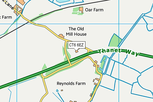 CT6 6EZ map - OS VectorMap District (Ordnance Survey) CT6 6EZ map - OS VectorMap District (Ordnance Survey)