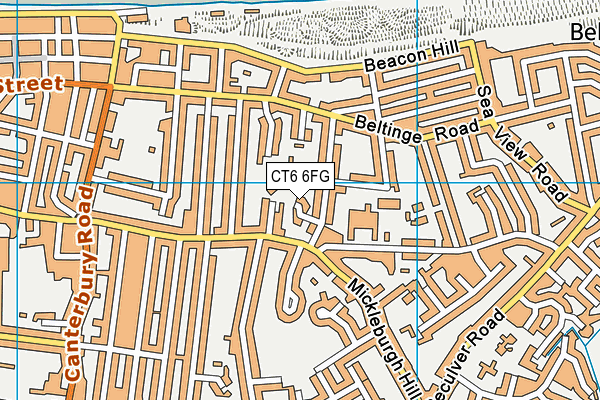 CT6 6FG map - OS VectorMap District (Ordnance Survey) CT6 6FG map - OS VectorMap District (Ordnance Survey)