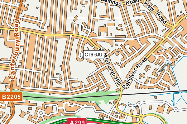 CT6 6JU map - OS VectorMap District (Ordnance Survey) CT6 6JU map - OS VectorMap District (Ordnance Survey)