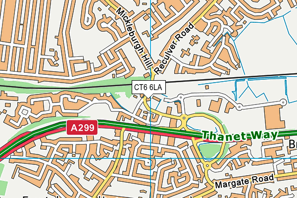 CT6 6LA map - OS VectorMap District (Ordnance Survey) CT6 6LA map - OS VectorMap District (Ordnance Survey)