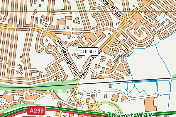 CT6 6LG map - OS VectorMap District (Ordnance Survey) CT6 6LG map - OS VectorMap District (Ordnance Survey)