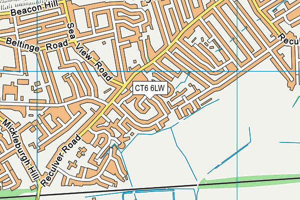 CT6 6LW map - OS VectorMap District (Ordnance Survey) CT6 6LW map - OS VectorMap District (Ordnance Survey)