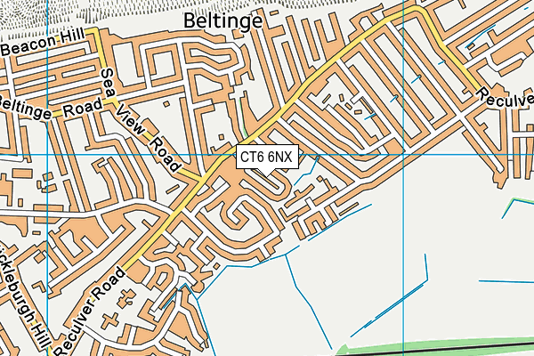CT6 6NX map - OS VectorMap District (Ordnance Survey) CT6 6NX map - OS VectorMap District (Ordnance Survey)