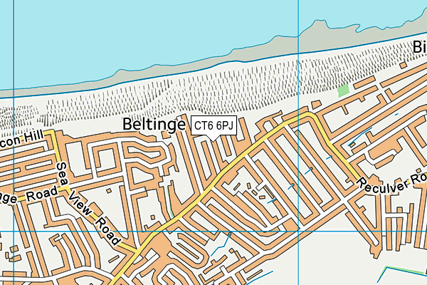 CT6 6PJ map - OS VectorMap District (Ordnance Survey) CT6 6PJ map - OS VectorMap District (Ordnance Survey)