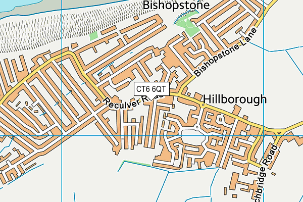CT6 6QT map - OS VectorMap District (Ordnance Survey)