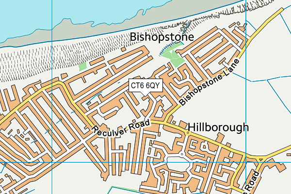 CT6 6QY map - OS VectorMap District (Ordnance Survey) CT6 6QY map - OS VectorMap District (Ordnance Survey)