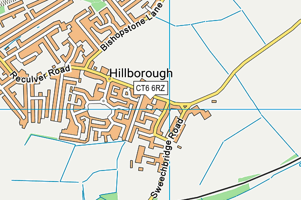 CT6 6RZ map - OS VectorMap District (Ordnance Survey)