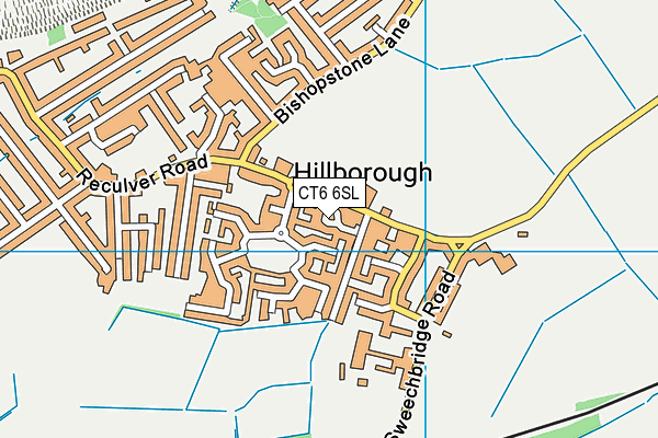 CT6 6SL map - OS VectorMap District (Ordnance Survey) CT6 6SL map - OS VectorMap District (Ordnance Survey)